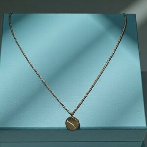 Gold Zodiac (Aries) Pendant Necklace